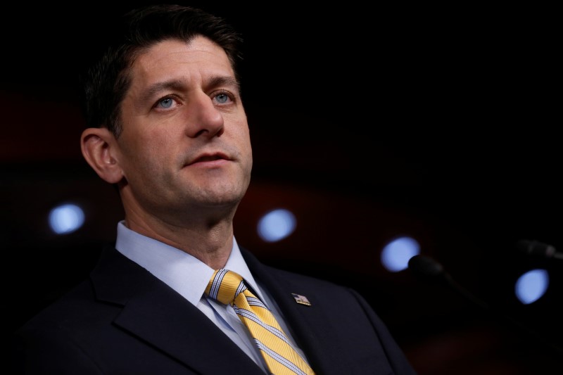 © Reuters. Ryan holds a news conference at the U.S. Capitol in Washington