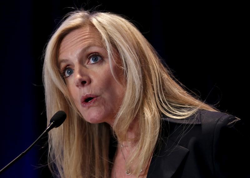 © Reuters. FILE PHOTO - Federal Reserve Governor Lael Brainard delivers remarks on "Coming of Age in the Great Recession" -iptc:ObjectName=USA-FED/BRAINARD -iptc:Source=X00866 -iptc:ObjectName=USA-FED/BRAINARD -iptc:EnvelopeRecordVersion=2 -xmp:all="