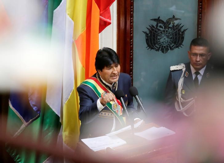 © Reuters. El presidente de Bolivia viaja de emergencia a Cuba por un problema de salud
