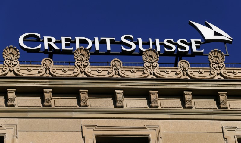 © Reuters. Logo of Swiss bank Credit Suisse is seen in Zurich