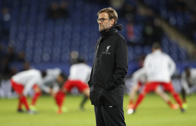 © Reuters. Liverpool manager Juergen Klopp before the game