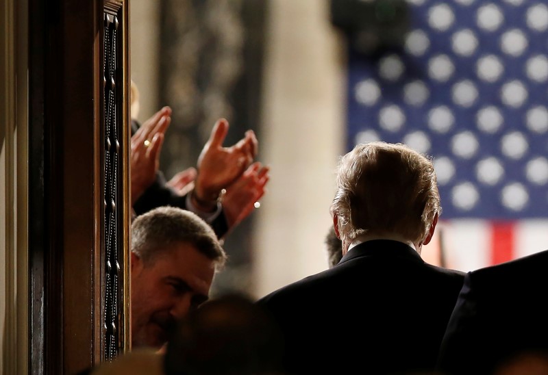 © Reuters. U.S. President Trump addresses Joint Session of Congress