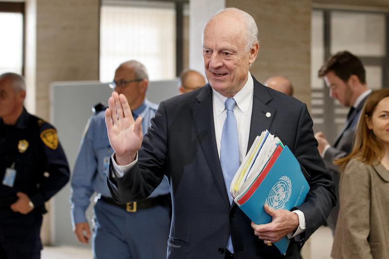 © Reuters. Enviado especial da ONU para a Síria, Staffan de Mistura