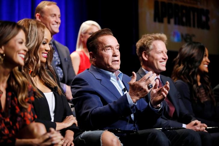 © Reuters. Schwarzenegger durante programa 