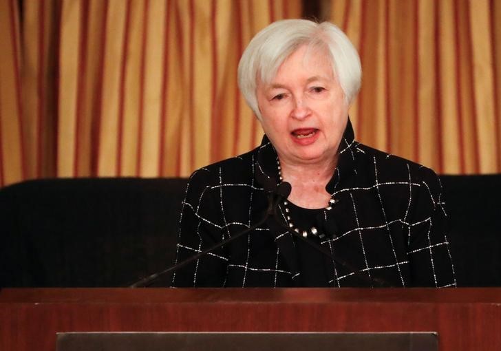 © Reuters. A chair do Federal Reserve, Janet Yellen, durante evento com executivos em Chicago, nos Estados Unidos