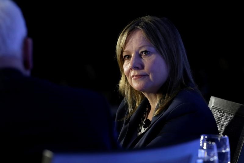 © Reuters. Mary Barra, chairwoman and CEO of General Motors, discusses the future of the auto industry