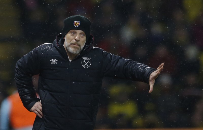 © Reuters. West Ham United manager Slaven Bilic