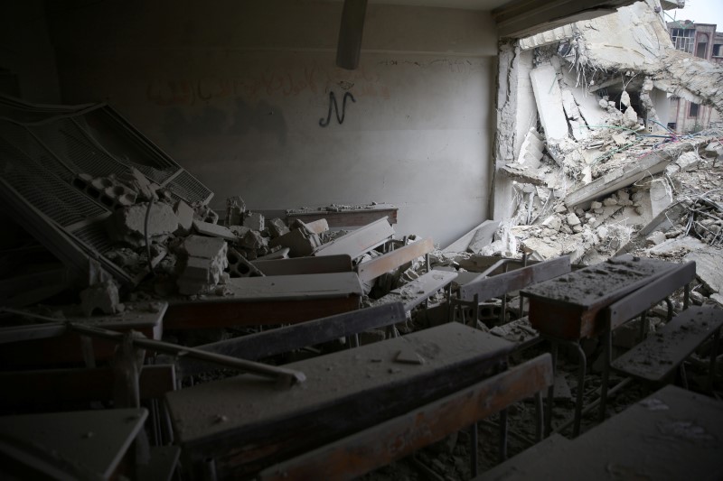 © Reuters. روسيا تعلن الاتفاق على هدنة في الغوطة الشرقية بسوريا حتى 20 مارس