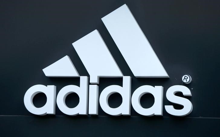 © Reuters. Logo of Adidas is seen on a store in Yerevan