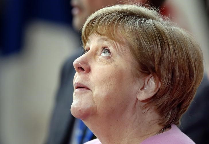 © Reuters. Chanceler Angela Merkel chega para cúpula da UE em Bruxelas