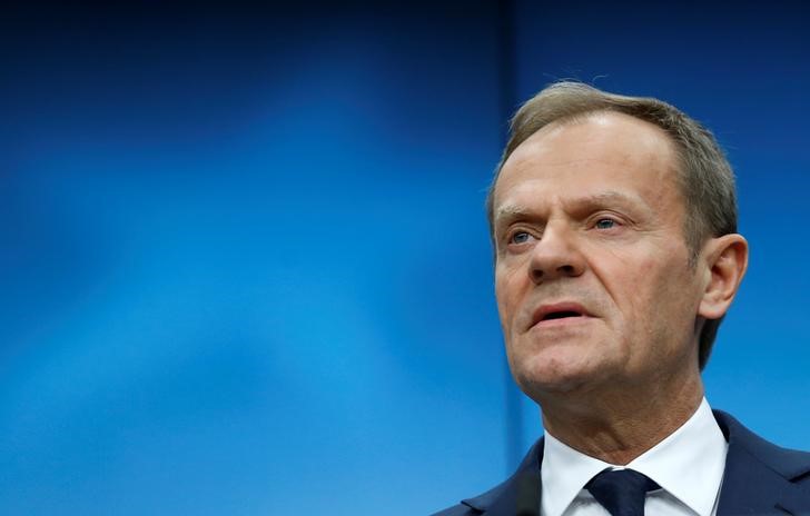 © Reuters. Tusk dice que la UE está preparada para responder al Brexit 