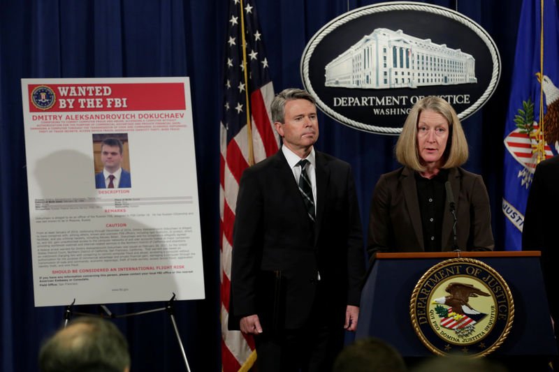 © Reuters. EEUU acusa a espías e informáticos rusos de piratear a Yahoo
