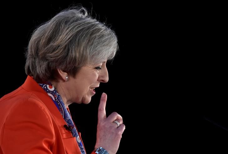 © Reuters. Primeira-ministra britânica, Theresa May