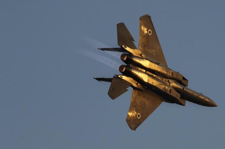 © Reuters. Caça F-15 da Força Aérea de Israel