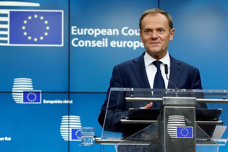 © Reuters. Presidente do Conselho Europeu, Donald Tusk