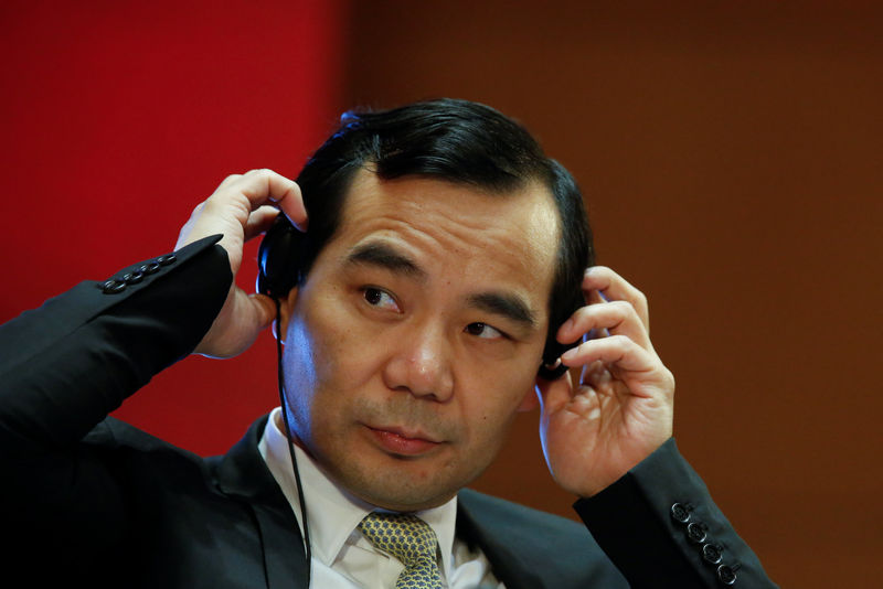 © Reuters. Chairman of Anbang Insurance Group Wu Xiaohui attends the China Development Forum in Beijing