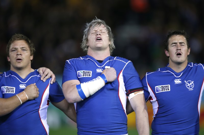 © Reuters. Namibia v Georgia - IRB Rugby World Cup 2015 Pool C