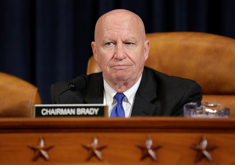 © Reuters. Chairman of the House Ways and Means Committee Kevin Brady (R-TX) sits during the markup of the American Health Care Act, the Republican replacement to Obamacare, on Capitol Hill in Washington