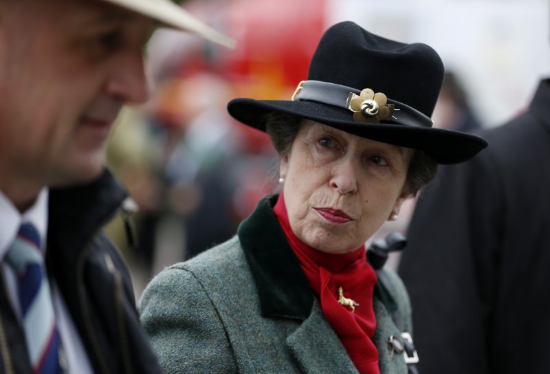 © Reuters. Britain's Princess Anne during the Cheltenham Festival