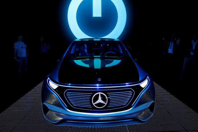 © Reuters. A Mercedes-Benz Concept EQ car is seen during the 87th International Motor Show at Palexpo in Geneva