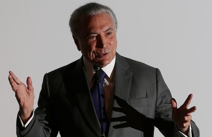 © Reuters. Presidente Michel Temer fala durante a Conferência das Cidades da América Latina em Brasília