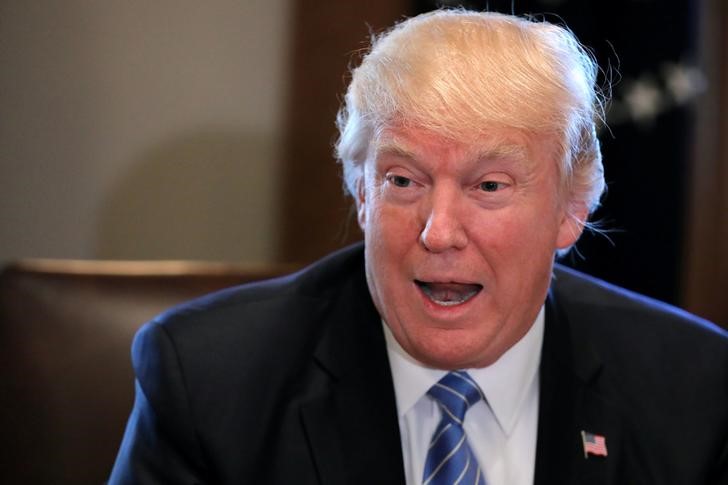 © Reuters. Donald Trump durante reunião na Casa Branca