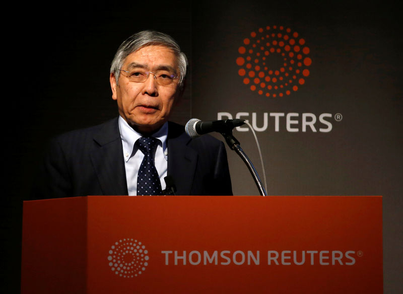 © Reuters. Bank of Japan Governor Haruhiko Kuroda attends a Reuters Newsmaker event in Tokyo