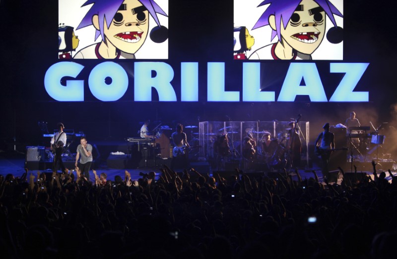 © Reuters. Gorillaz vuelve en abril con nuevo álbum