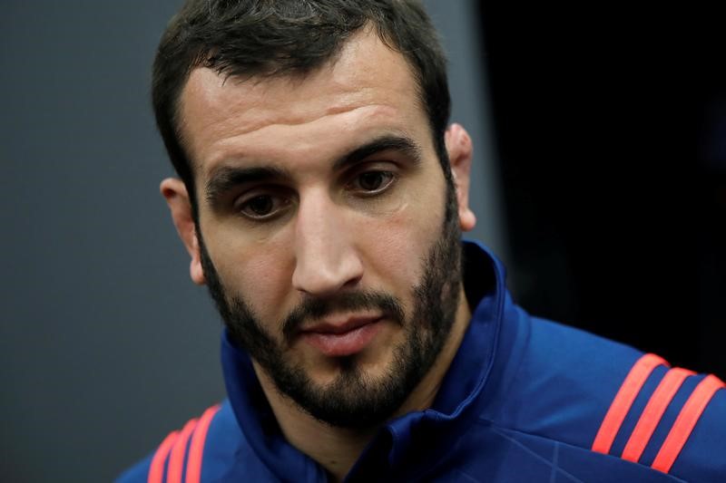 © Reuters. France Rugby Union - France's Training