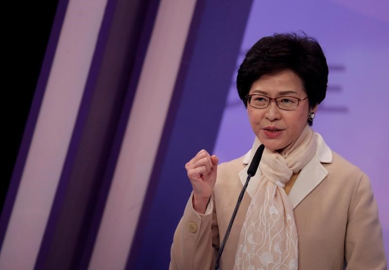 © Reuters. تلفزيون: اختيار المسؤولة الحكومية السابقة كاري لام زعيمة جديدة لهونج كونج