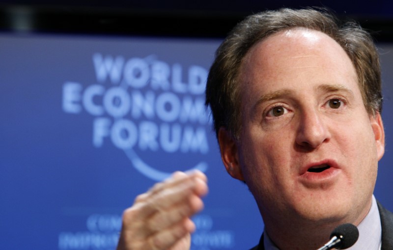 © Reuters. Eton Park Capital Management Founder and CEO Mindich attends session at WEF in Davos
