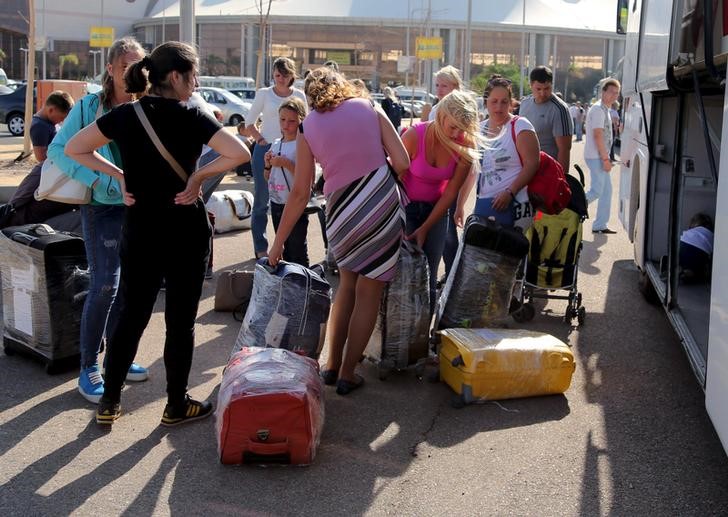 © Reuters. إسرائيل تحث مواطنيها على مغادرة سيناء المصرية بسبب تهديدات أمنية