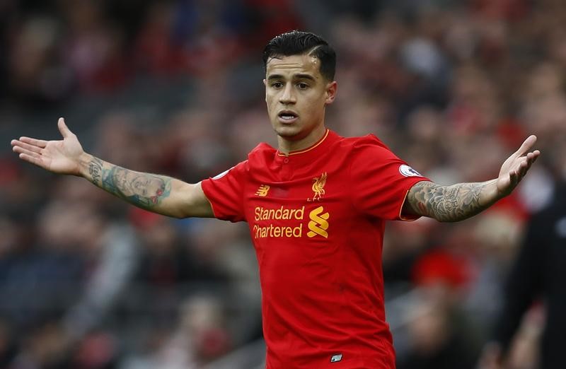 © Reuters. Liverpool's Philippe Coutinho