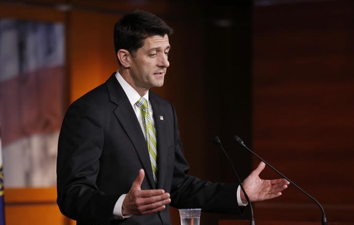 © Reuters. Presidente da Câmara dos Deputados dos Estados Unidos, Paul Ryan, durante entrevista coletiva em Washington