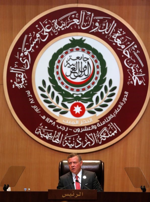 © Reuters. الملك عبد الله يقول إن السلام في الشرق الأوسط يتحقق على أساس حل الدولتين