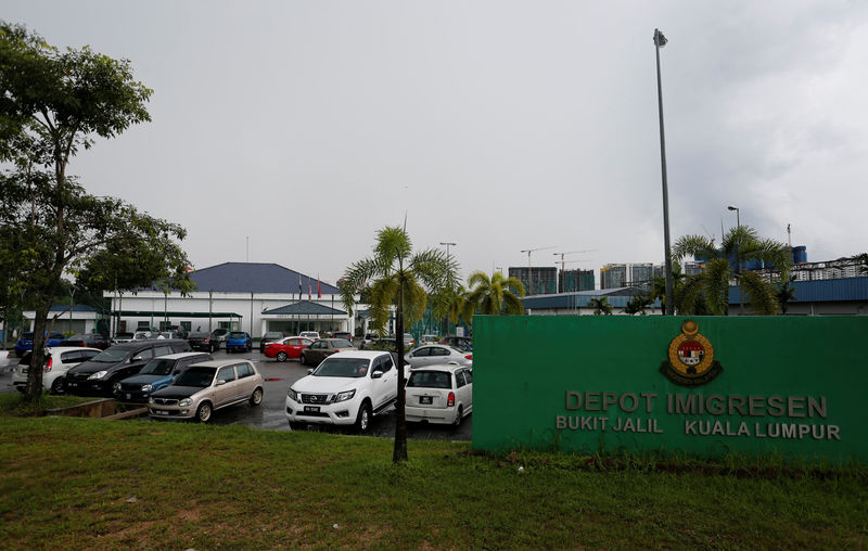 © Reuters. A general view of Bukit Jalil immigration detention center in Kuala Lumpur