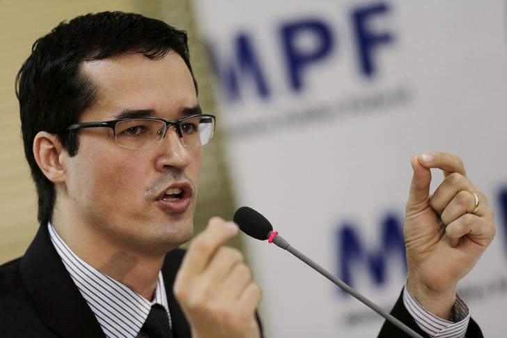 © Reuters. Coordenador da força-tarefa da Lava Jato, procurador Deltan Dallagnol