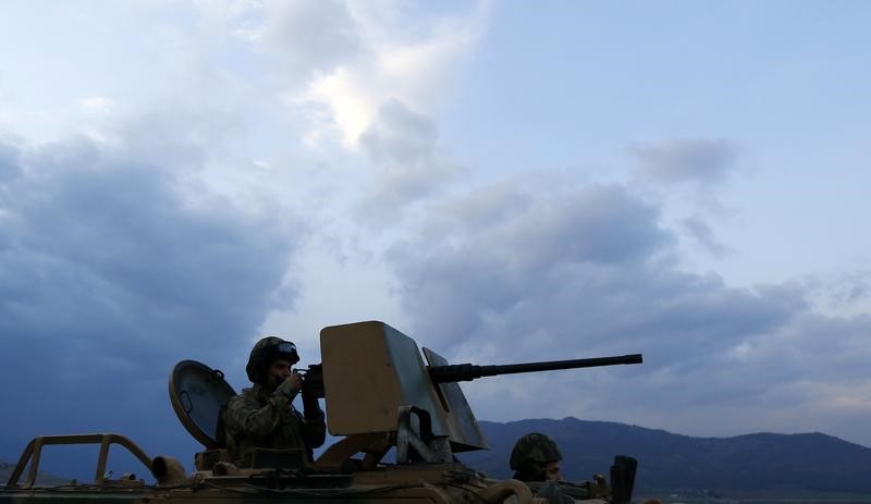 © Reuters. الجيش التركي يقول إنه سيواصل جهوده في سوريا رغم انتهاء درع الفرات
