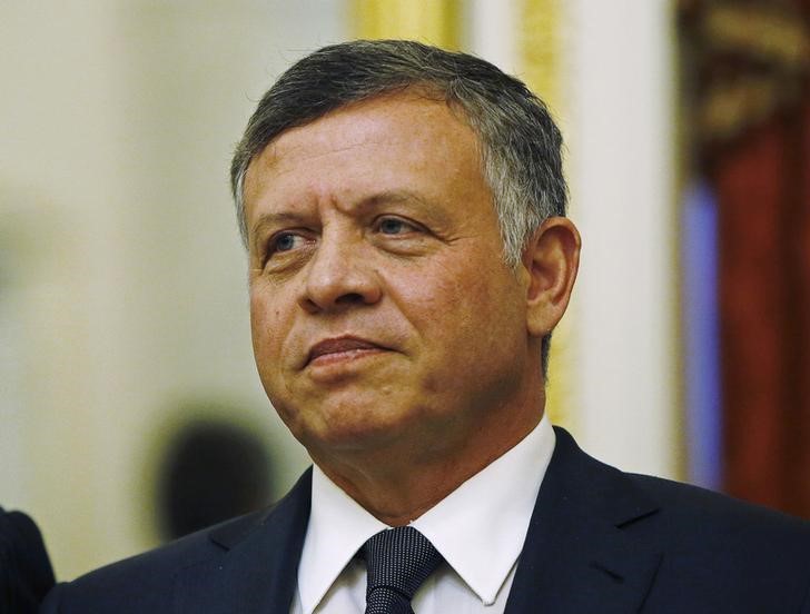 © Reuters. Jordan's King Abdullah meets with members of the U.S. Senate Foreign Relations Committee in Washington