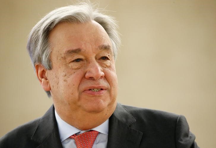 © Reuters. Guterres durante reunião em Genebra