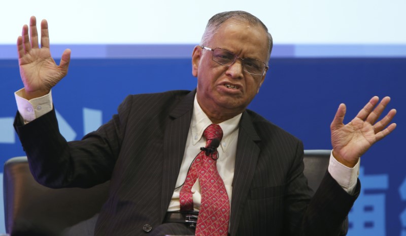 © Reuters. Murthy speaks at the Asian Financial Forum in Hong Kong