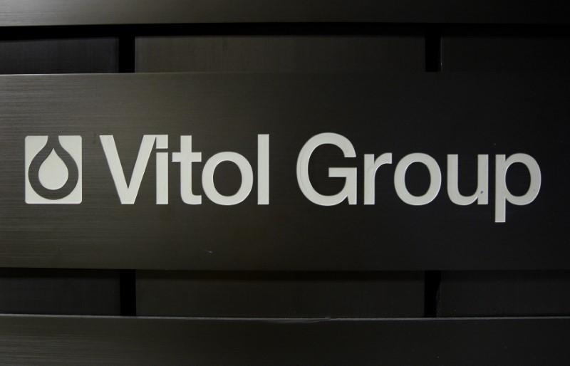 © Reuters. A sign is pictured in front of the Vitol Group trading commodities building in Geneva