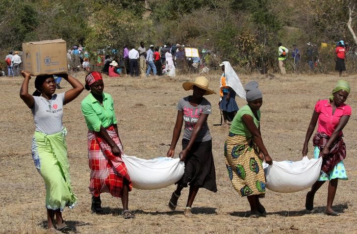 © Reuters. هيئة دولية تطلق خطة بقيمة 250 مليون دولار لإنهاء الجوع في زيمبابوي