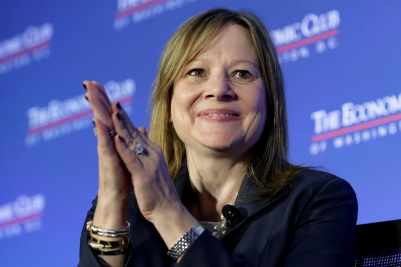 © Reuters. Mary Barra, chairwoman and CEO of General Motors, discusses the future of the auto industry