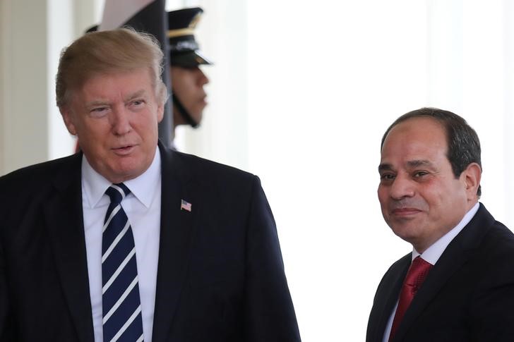 © Reuters. Trump recebe Sisi na Casa Branca