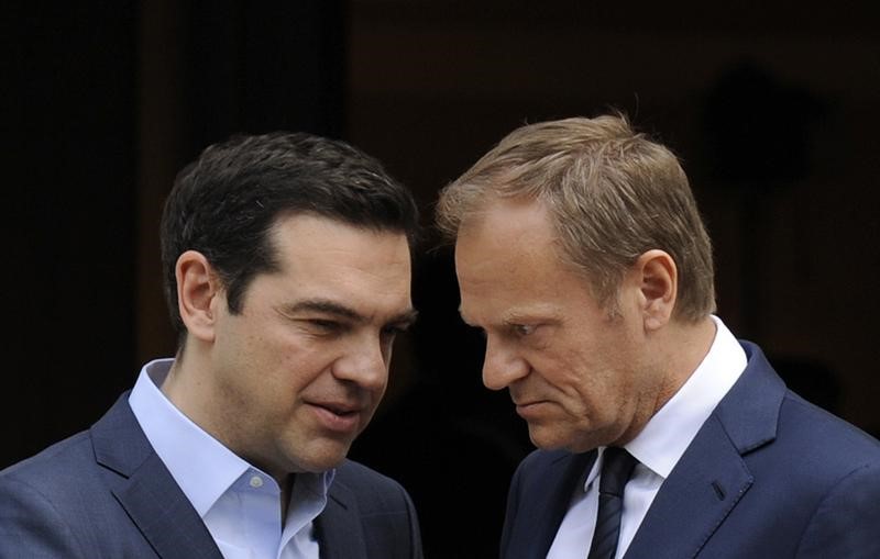 © Reuters. Grecia y la UE tratan de alcanzar un acuerdo sobre el rescate para el viernes
