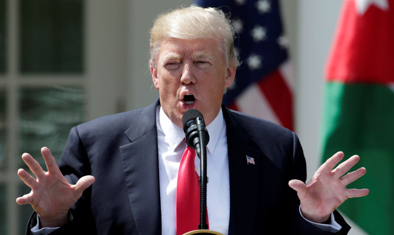 © Reuters. Presidente dos Estados Unidos, Donald Trump, em coletiva de imprensa na Casa Branca, em Washington.