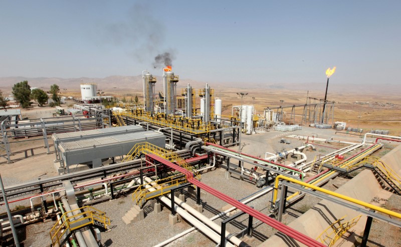 © Reuters. Нефтяное месторождение Taq Taq в Эрбиле в иракском Курдистане