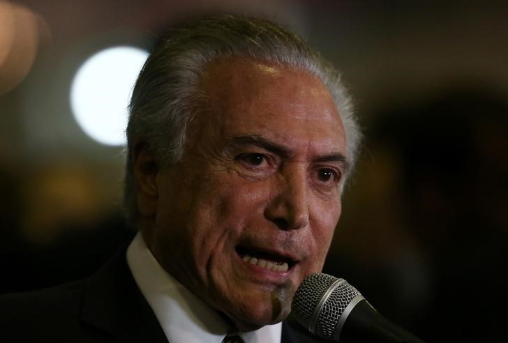 © Reuters. Presidente Michel Temer, no Rio de Janeiro