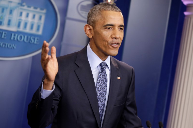© Reuters. O ex-presidente dos Estados Unidos Barack Obama, em Washington